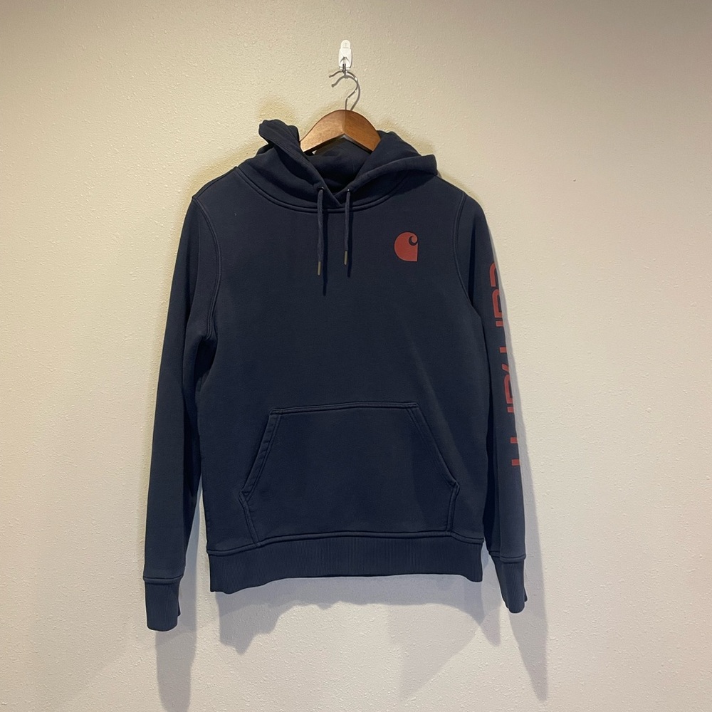 Carhartt Women’s Navy Blue & Red Hoodie